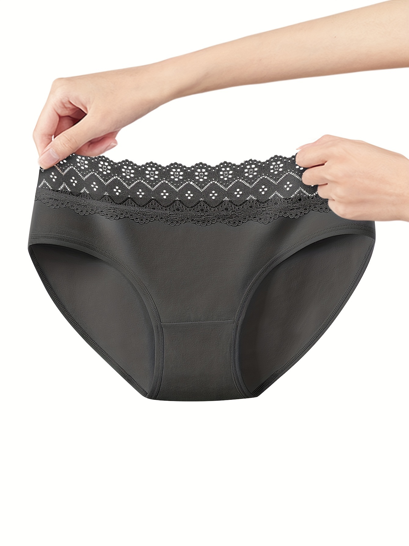 Plus Size Sexy Panties Set Women's Plus Contrast Trim Leak - Temu