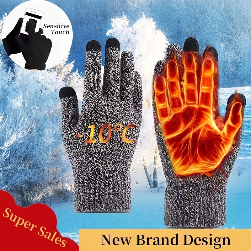 Guantes Cálidos Invierno Pantalla Táctil Hombre Guantes - Temu Mexico