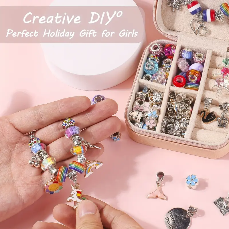  CH HAICHENG DIY Charm Bracelet Making Kit for Girls