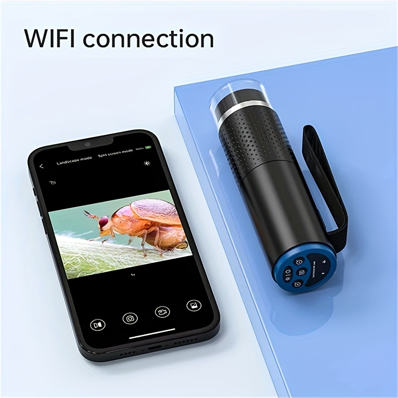 Microscope de téléphone Wifi FULL HD avec zoom 1000x pour téléphone mobile  iOS et Android