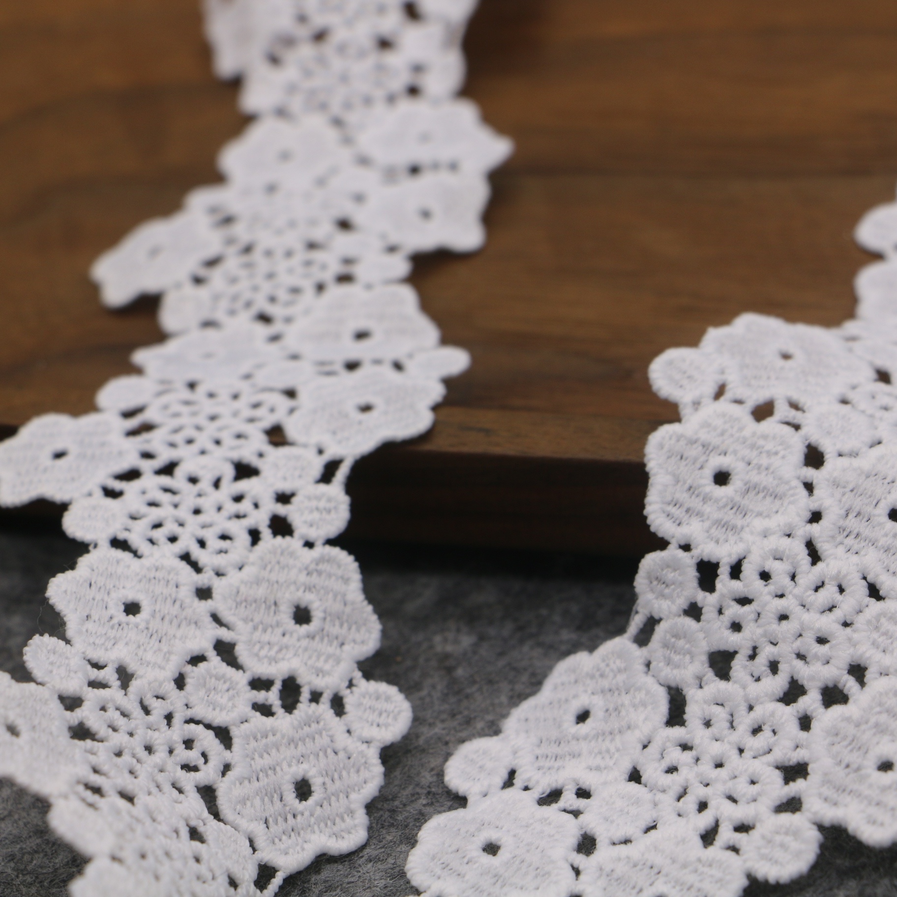 Embroidered Lace Ribbons - White Cotton Lace Trims Sewing Crafts