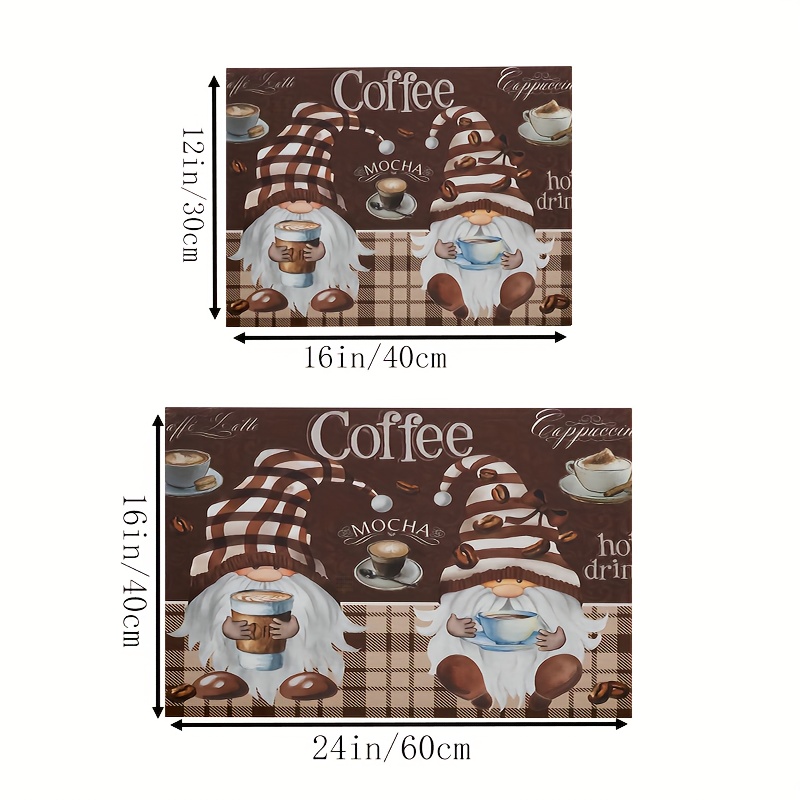 Christmas Coffee Bar Mat, Dish Drying Mat For Kitchen  Counter,15.74''x23.62''with Non-slip Rubber Backed,super Absorbent, Hide  Stains Coffee Mat For Countertops Fit For Under Espresso Machine/coffee Pot/dish  Rack/kitchen/christmas Gifts (blue) - Temu