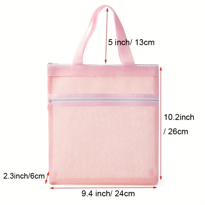 2Pcs Mesh Shower Caddy Tote Bag, TRIANU Hanging Portable Toiletry