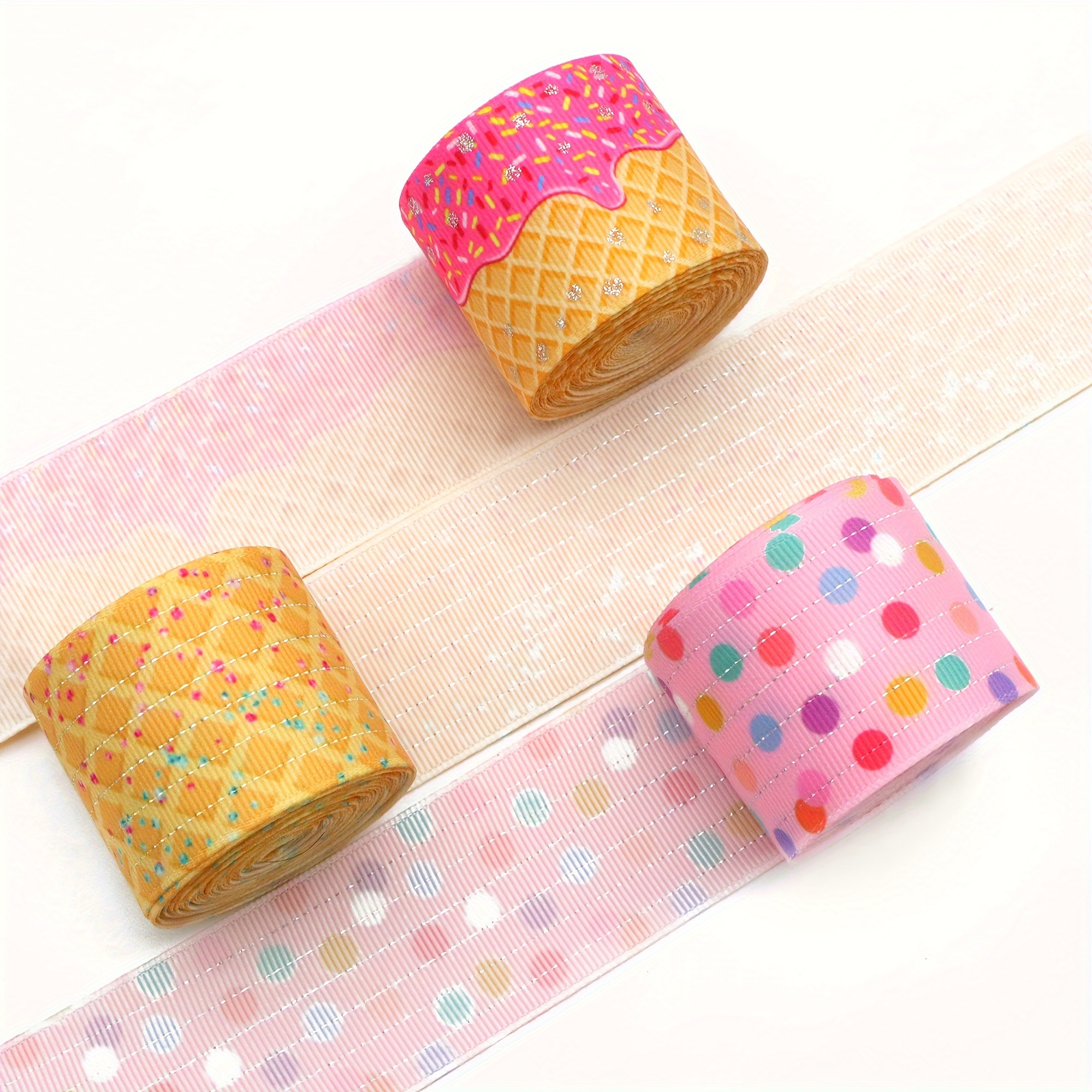 1.5 Strawberries Grosgrain Ribbon 5 Yards