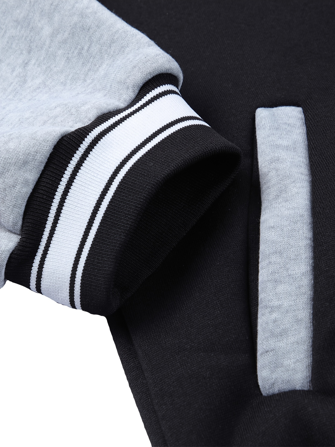 Warm Fleece Varsity Jacket, Men's Casual Color Block Button Up Jacket For  Fall Winter School - Temu United Kingdom