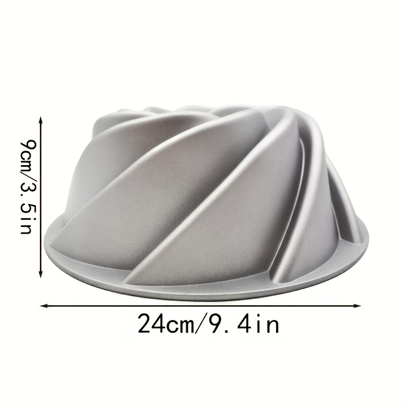 Cast Aluminum Non Stick Swirl Bundt Pan For Baking 10 Inch Spiral