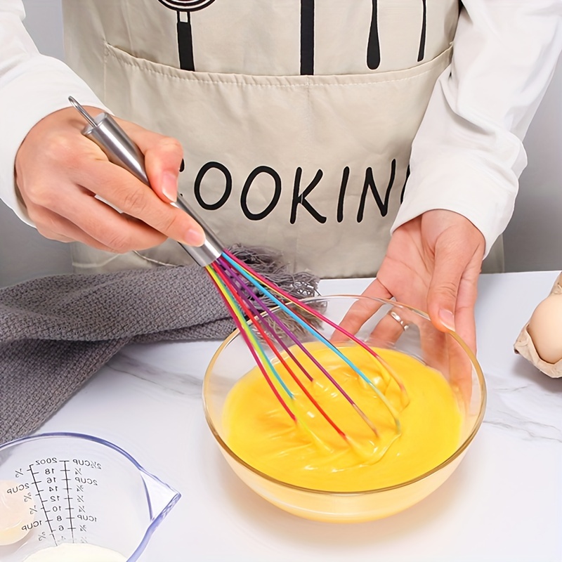 Baking Utensils Egg Beater Food Grade Kitchen Gadgets Silicone Egg Whisk -  China Baking and Kitchen price
