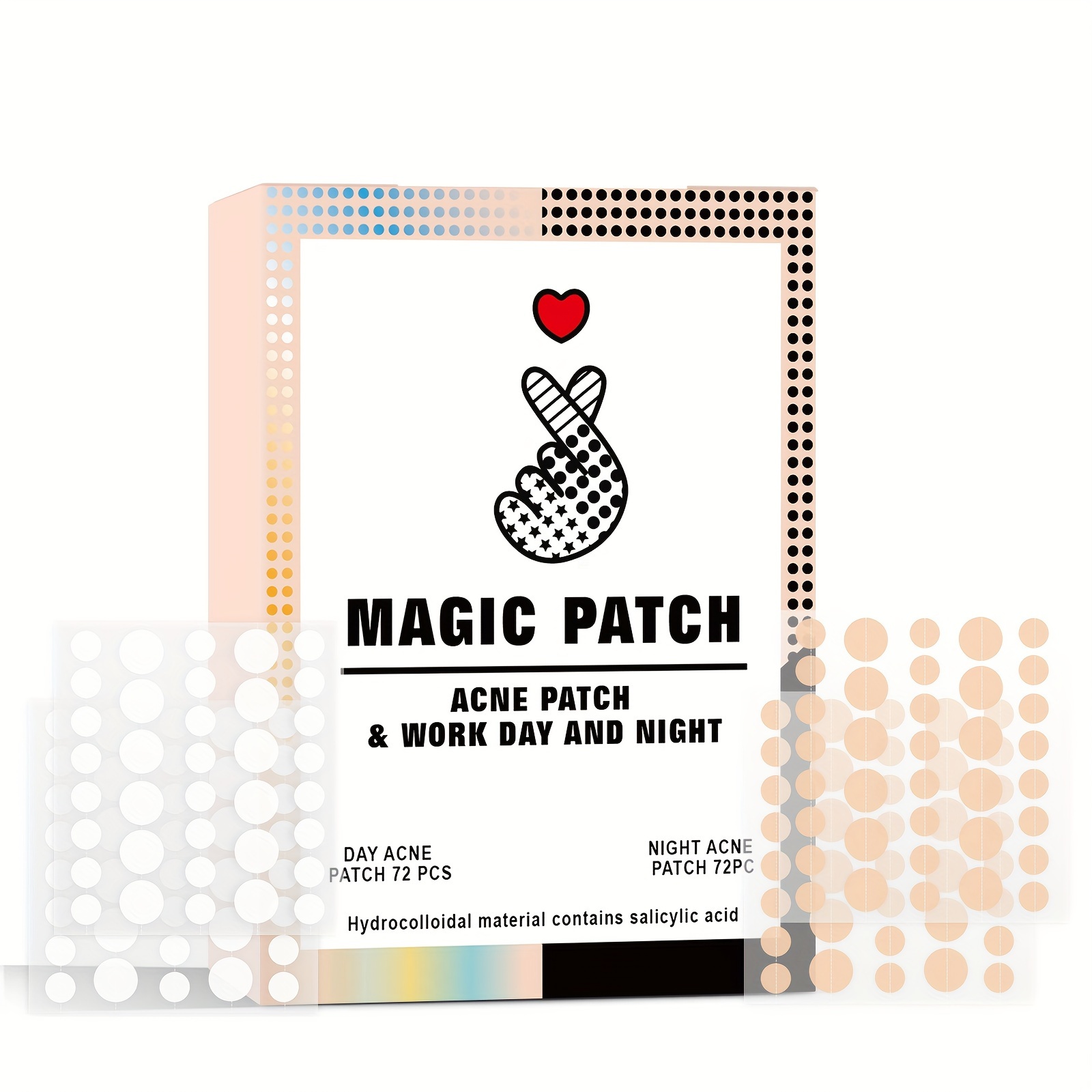 

144pcs Acne Patch Invisible Acne Cover Patch Day And Night Replacement Packs Protect Your Skin Day And Night