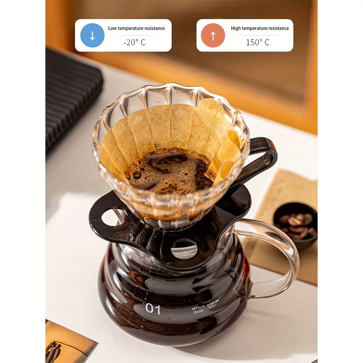 Coffee Filter Cup Wave Eye B75 Dripper Hand Pour Coffee Drip - Temu Canada