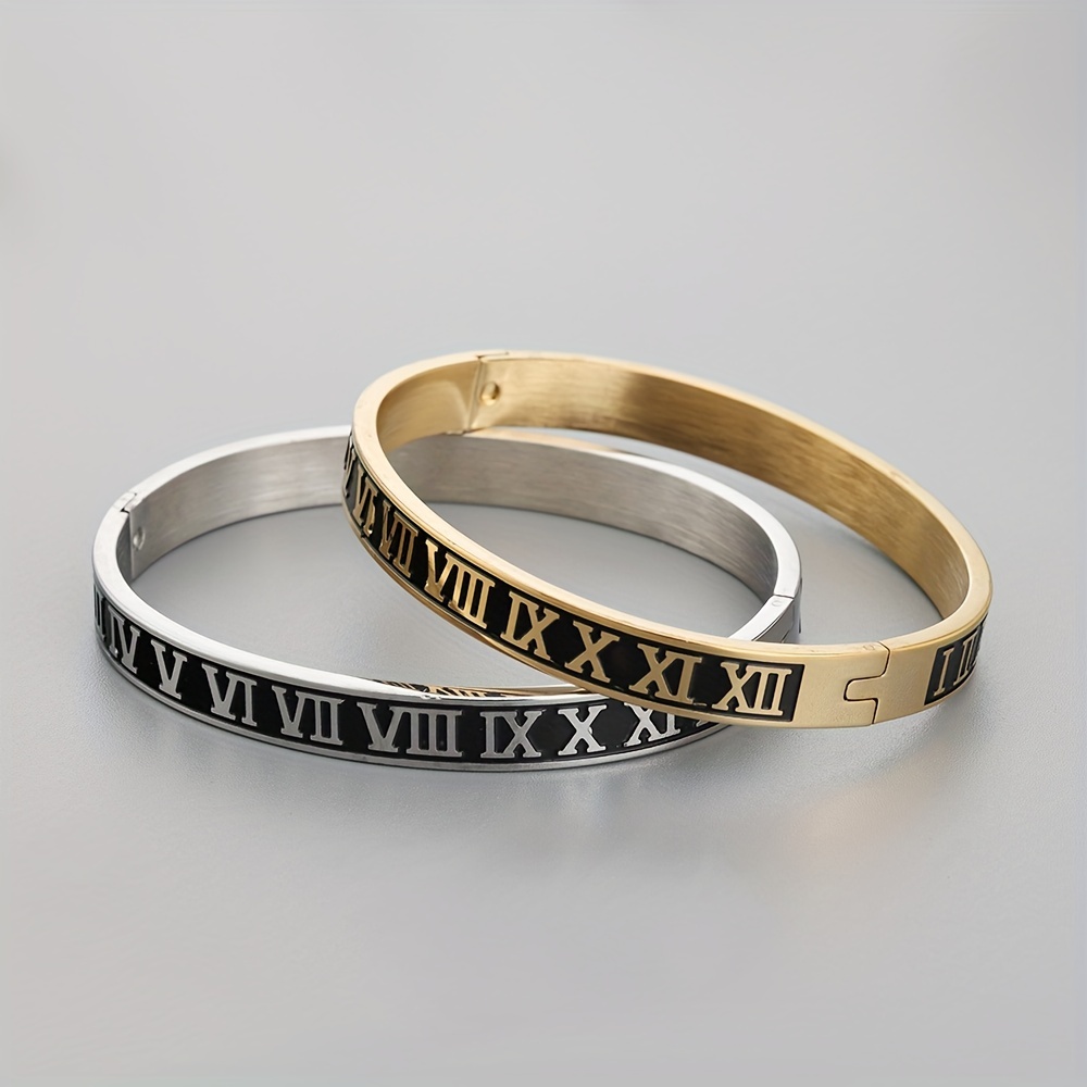  Roman men's bracelet, men's bracelet - 3pcs/Set Crown Handmade Men  Bracelet Roman Numeral Hemp Rope Buckle Open s Jewelry (Gold Crown set) :  Clothing, Shoes & Jewelry