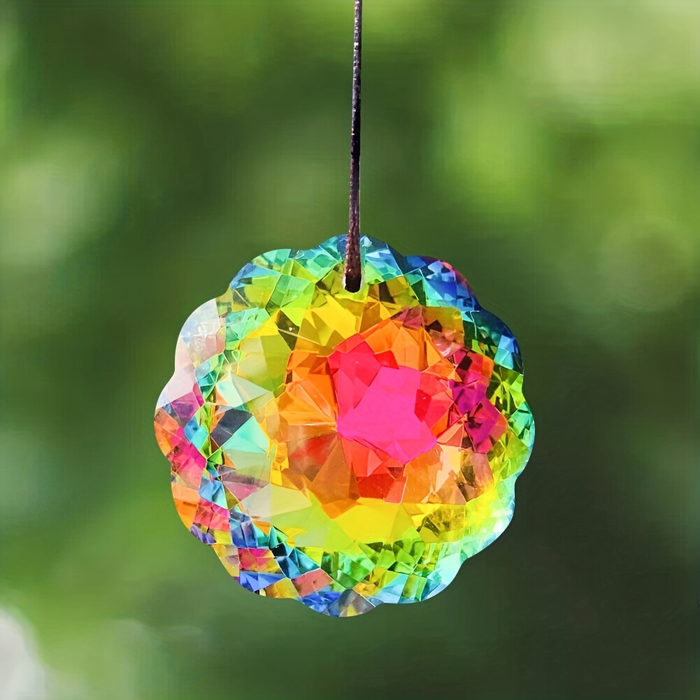 1pc Sun Catcher Pour Fenêtre Crystal Rainbow Maker Lustre - Temu Canada