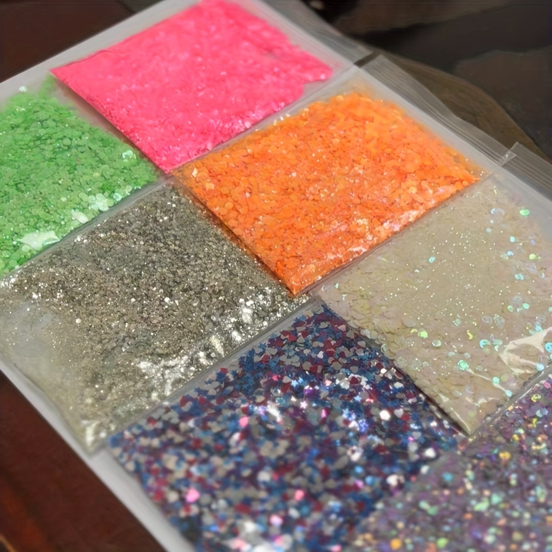 Art Craft Glitter, 3mm Star Shaped Holographic Chunky Flakes Sequins for  Slime, Nail Art,Tumblers, Resin Craft, Festival Party - 0.35oz (10g) (Laser