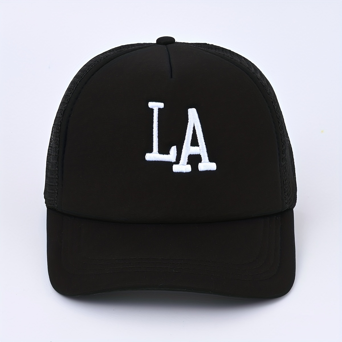 Baseball LA Black Cap Hat-trucker La Cap Hat Women Baseball 