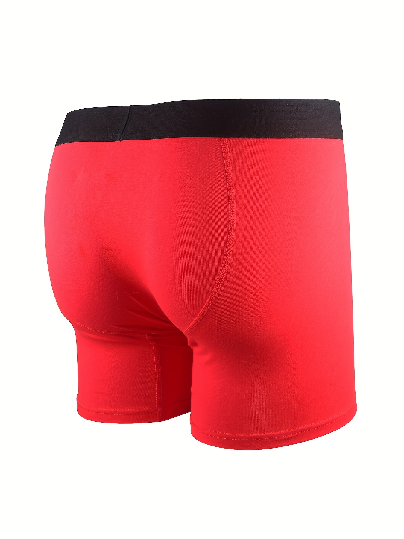 Men's Multipack Cotton Boxer Briefs Underwear 6”no Ride - Temu Canada