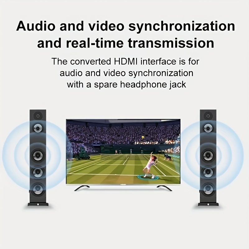 Adaptador Convertidor Wii Wii2hdmi Audio 1080p Full Hd - Audio Estéreo  3,5mm, Salida Auriculares Proyector Monitor Tv - Hogar Inteligente - Temu