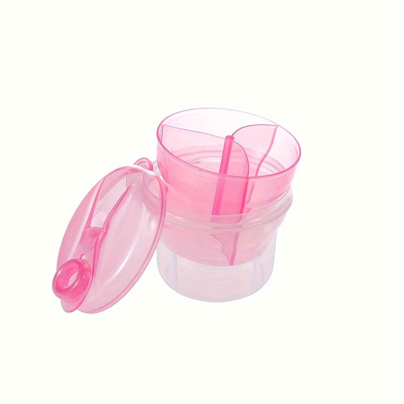 Three-grid Rotating Milk Powder Box, Divided Milk Powder Container,  Portable Food Supplement Storage Box - Temu