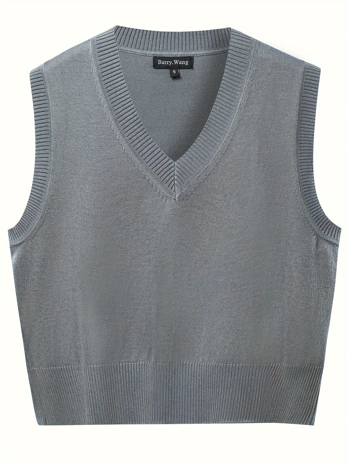 Solid V neck Sweater Vest Casual Sweater Vest For Fall - Temu Canada