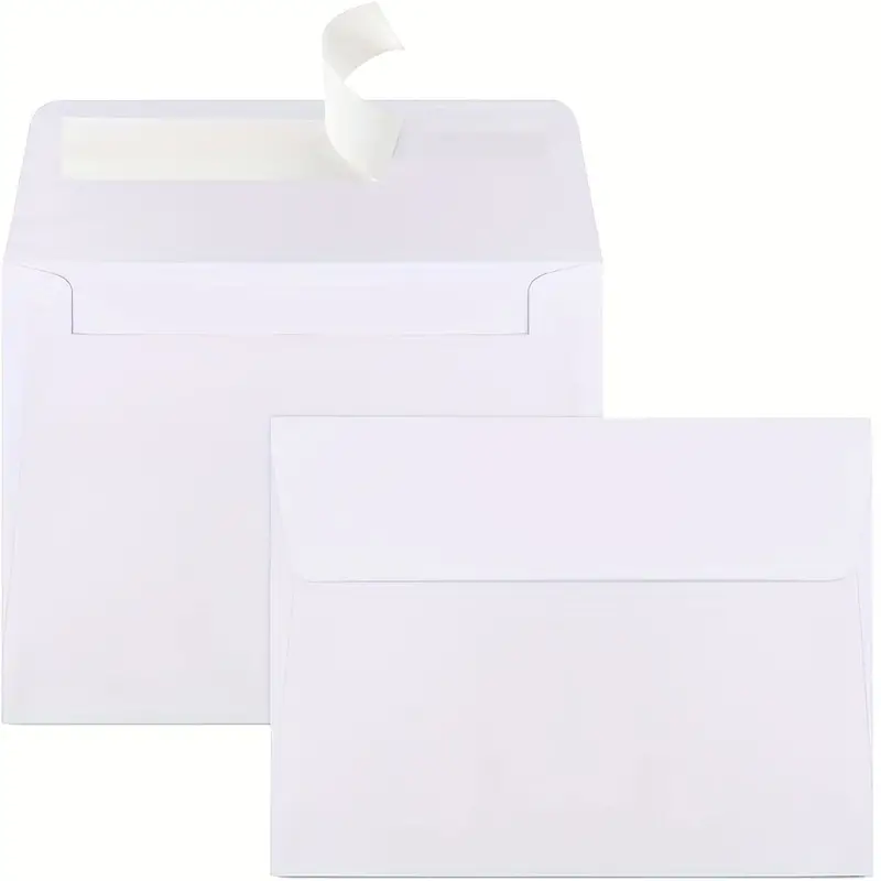 50 Packs 5x7 Envelopes, White A7 Envelopes, 5x7 Envelopes for Invitations,  Printable Invitation Envelopes, Envelopes Self Seal for Weddings,  Invitations, Photos, Postcards, Greeting Cards, Mailing 
