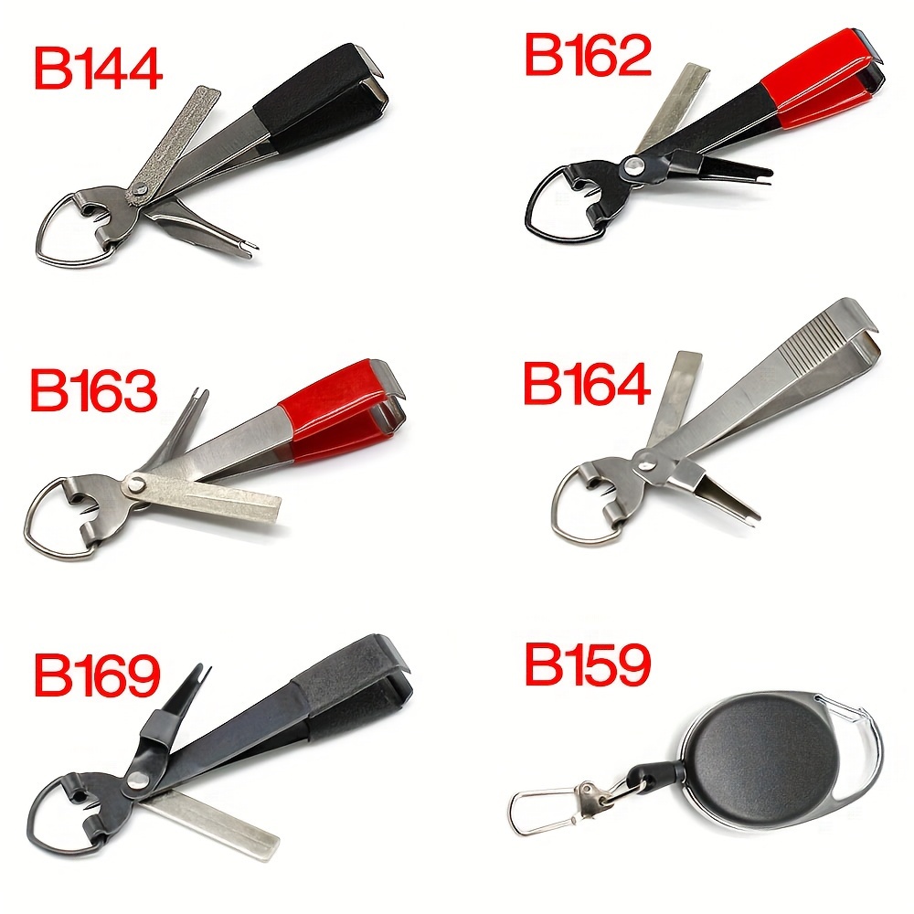 Mini Fishing Pliers With Line Cutter Scissors Bait Line Cutter Hook  Removers Stainless Steel Scissor Clipper