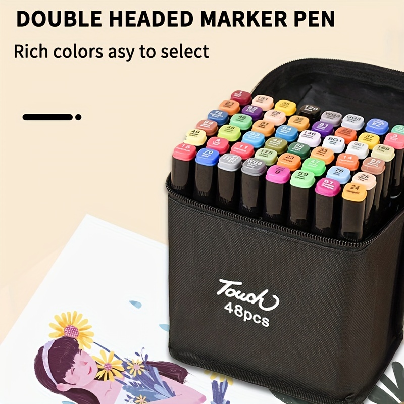 Touch Double Head Marker Set Alcohol Oily Watercolor Pen - Temu