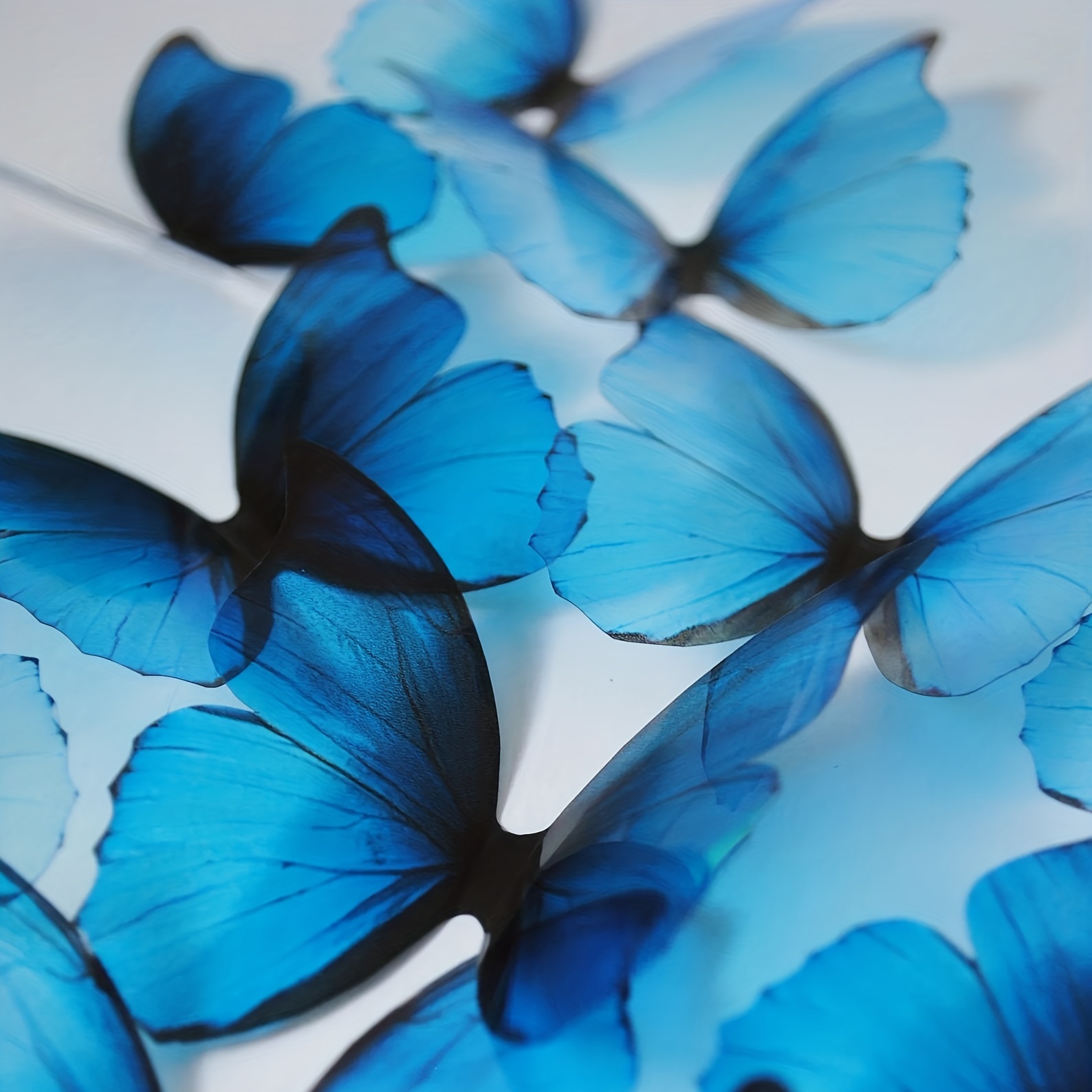 Décoration murale 3D papillon bleu - Décoration murale