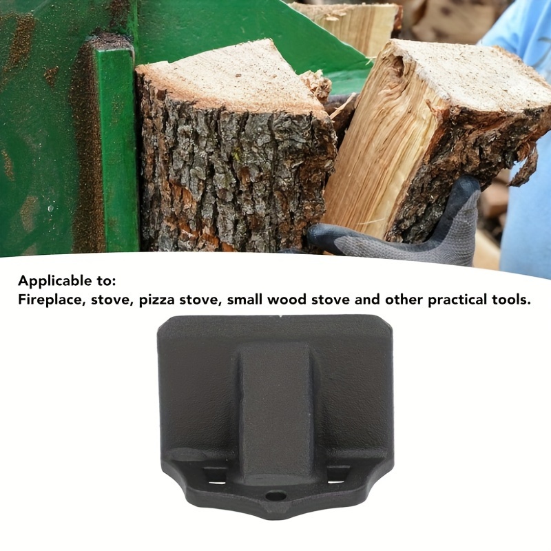  Divisor manual de troncos de hierro fundido, divisor de leña  montado en la pared de acero al carbono para madera de hierro fundido,  divisor manual de troncos, cortador de leña resistente