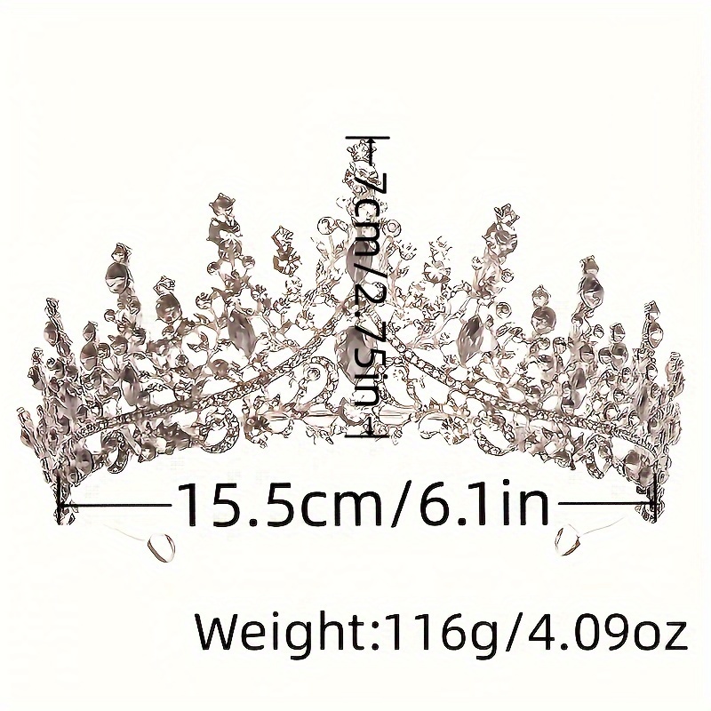 Parure Di Gioielli Da Sposa Barocco Con Corona Di Strass Set - Temu  Switzerland