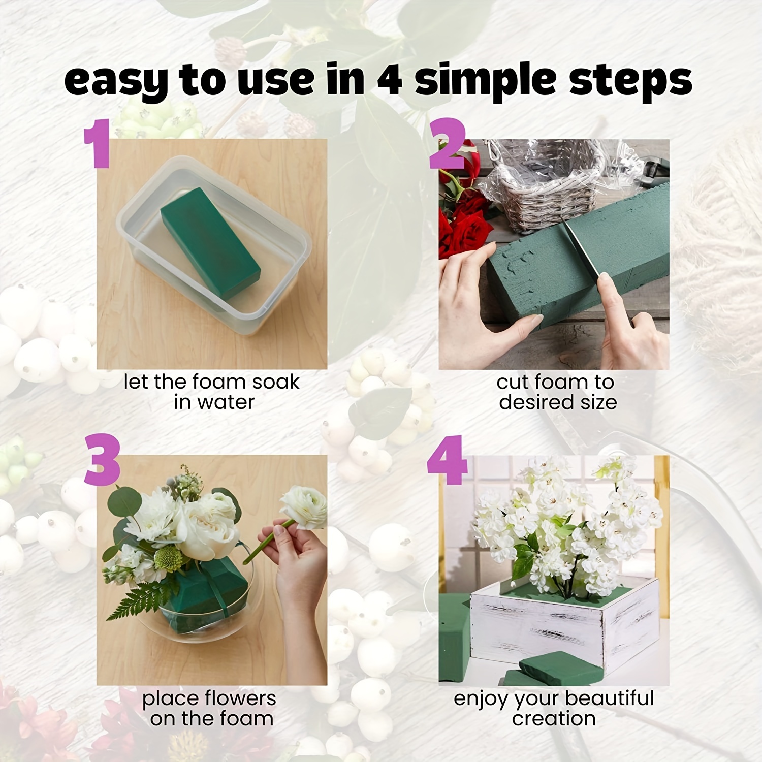 Floral Foam Soaking How-To 