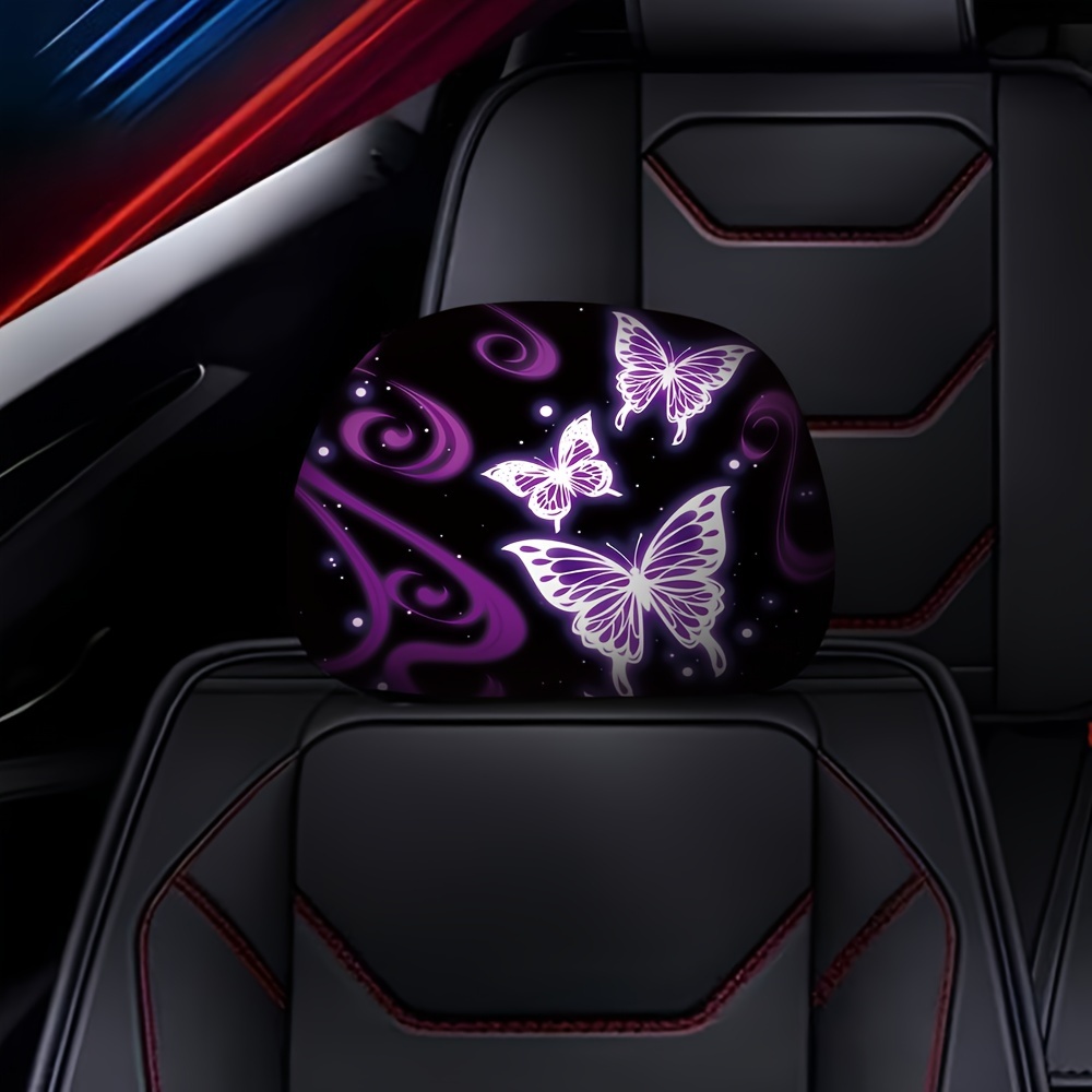 Paar Sitzbezüge (geteilt), Tiki Maske schwarz - mit Airbag-Reißnaht, inkl.  Kopfstützenbezügen, Bezüge paarweise, geteilte Kopfstütze, Sitzbezüge  Vordersitze, Sitzbezüge