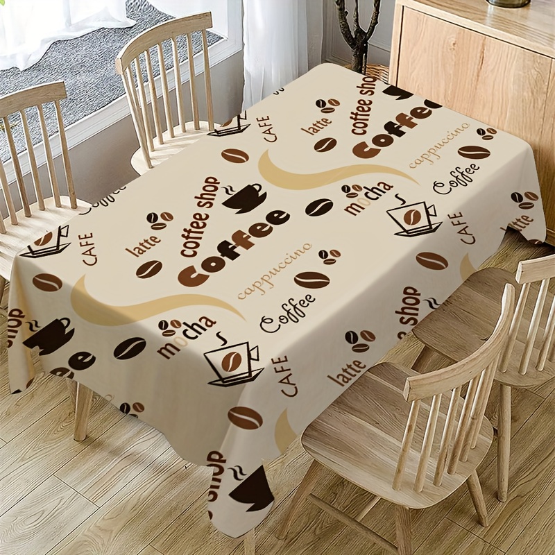 Tovaglia geometrica triangolare bianca nera tovaglia da pranzo impermeabile  cucina decorativa caffè cucina copertura da tavolo per feste - AliExpress
