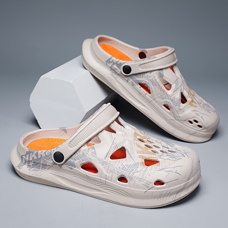 mens clogs outdoor slippers beach casual wear men's Temu