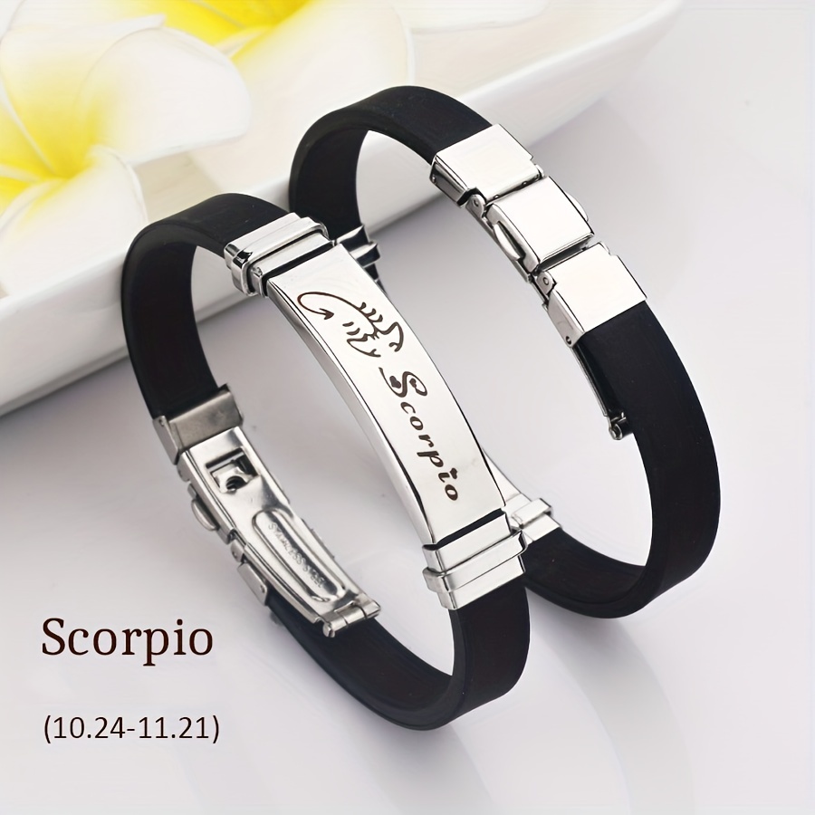 2023 Steel 12 Zodiac Bangle Bangle Bracelet - Exquisite Soft Leather Design