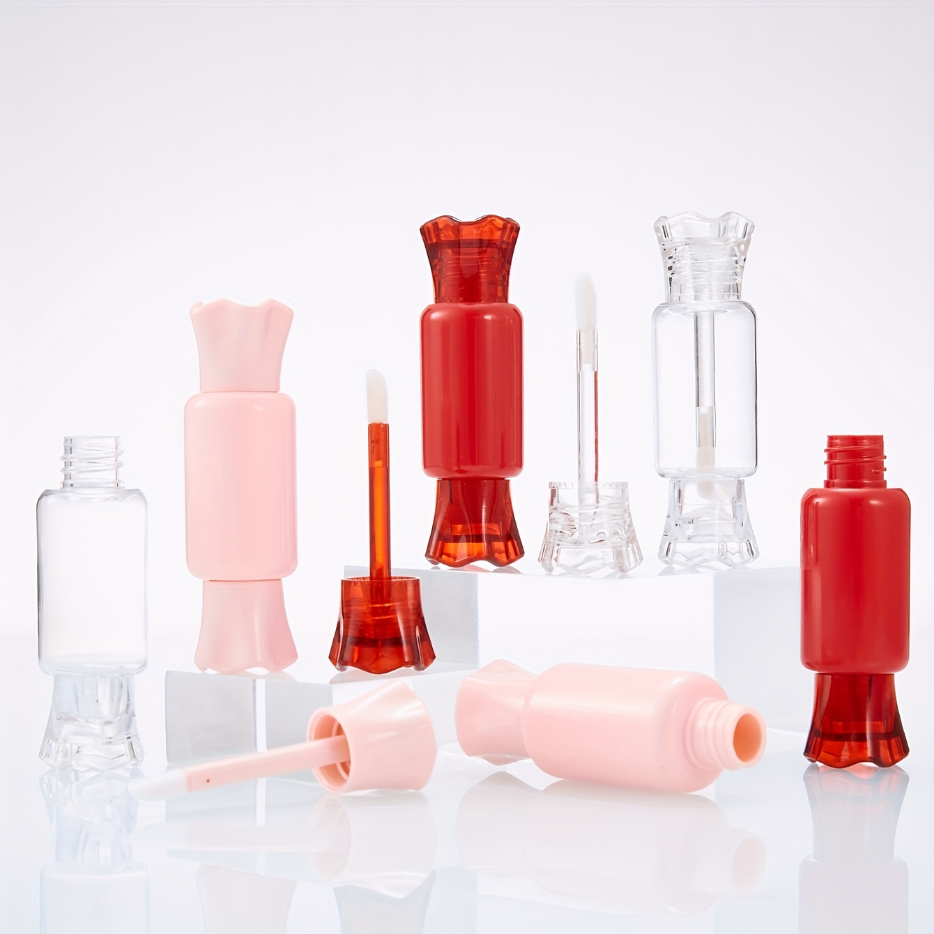 Cute Milk Bottle Shape Lip Glaze Tube Plastic Reusable - Temu