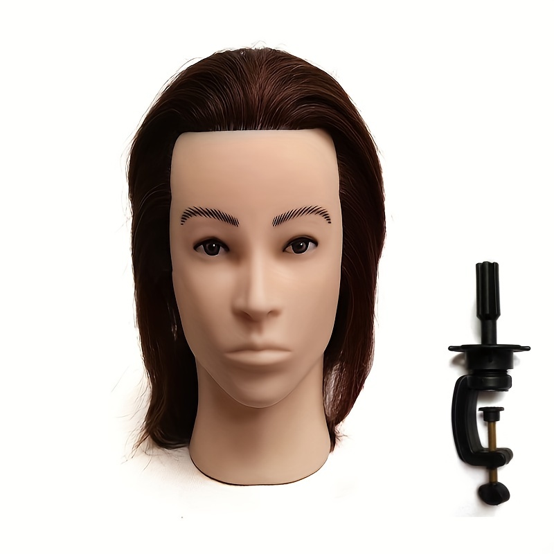 100% Real Human Hair Male Mannequin Head With 100% Human - Temu