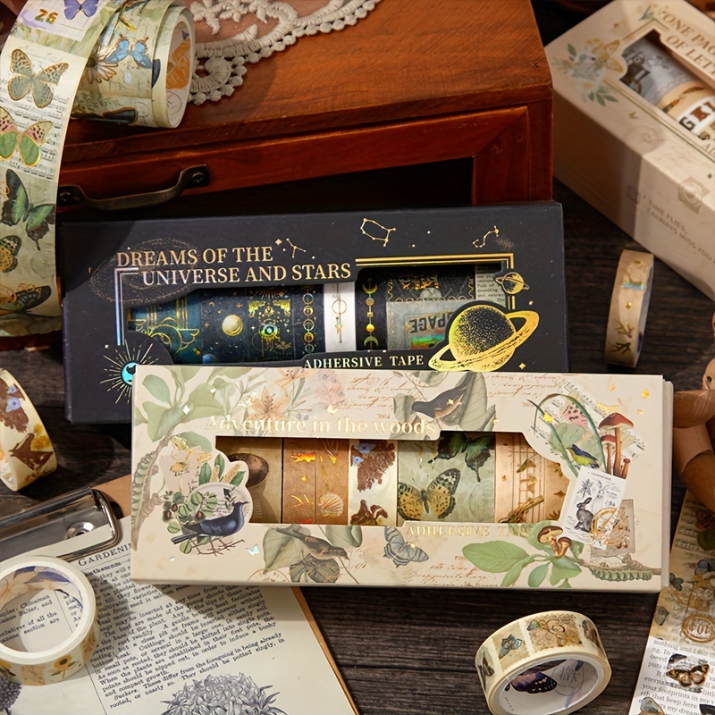 8 Rolls/box, Tape Gift Box, Flower Finding Dream Catcher Series