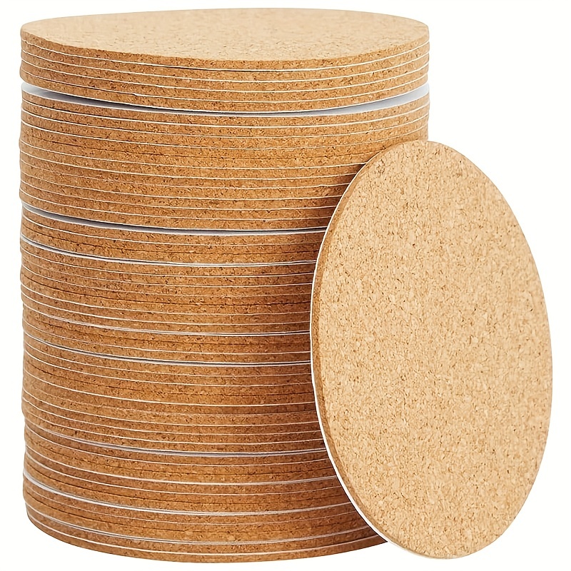 4/10pcs Self Adhesive Cork Squares 100 MM Backing Cork Tiles Sheets 4 X 4  Inch For Coasters And DIY Crafts