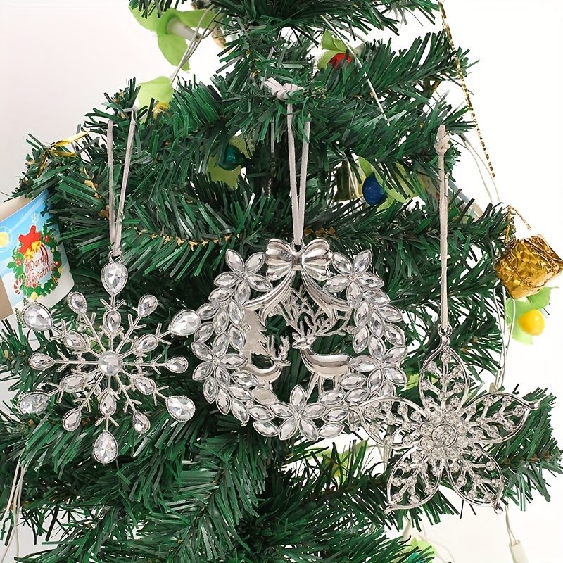 Christmas Snowflake Decorations Christmas Tree Decorations - Temu