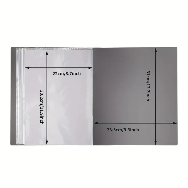 5 Pieces Binder With Plastic Sleeves Portfolio Binder A4 Presentation Books  With 30 Pockets Portfolio Folder 8.66 X 11.69 Inches Clear Sheet Protector