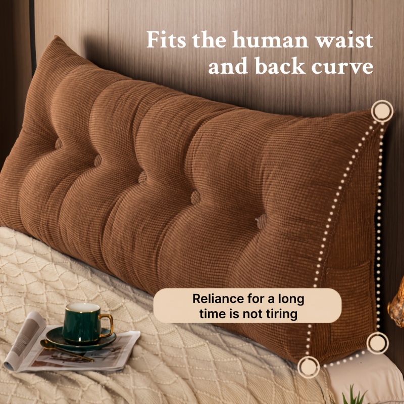 1pcs Bed Couch Chair Triangular Backrest Pillow Wedge Back Waist