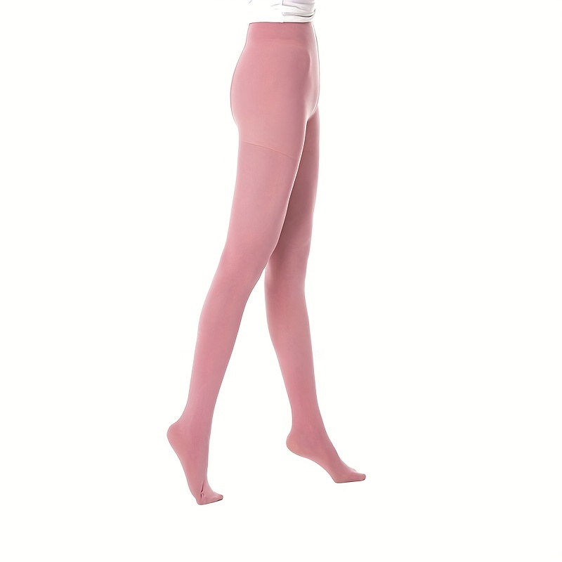 Opaque Solid Tights Soft Comfy High Waist Slim Pantyhose - Temu Canada