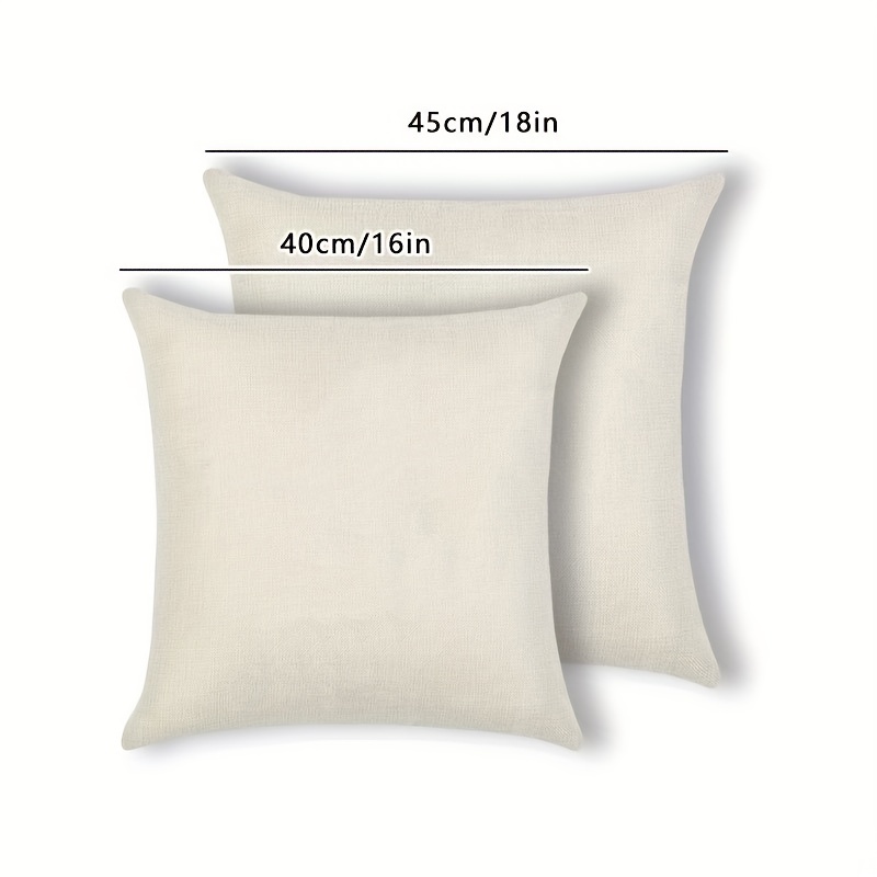 Ivory White Throw Pillow Covers For Sofa,coush,bedroom,family Room Decorative  Pillows Linen Cushion Covers,no Serts - Temu
