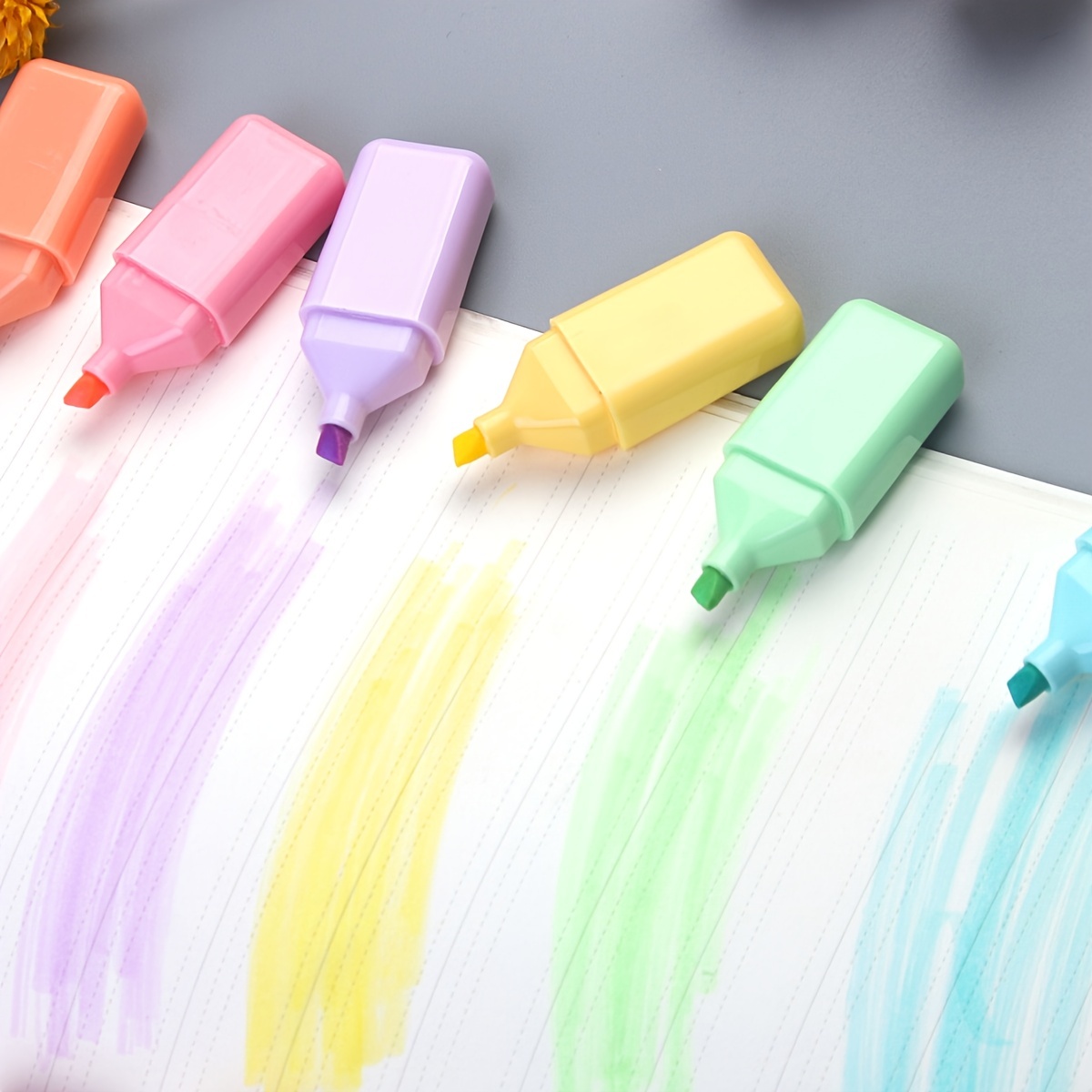 Kawaii Mini Highlighter 4/5/6 Colors/set Cute Markers Pastel