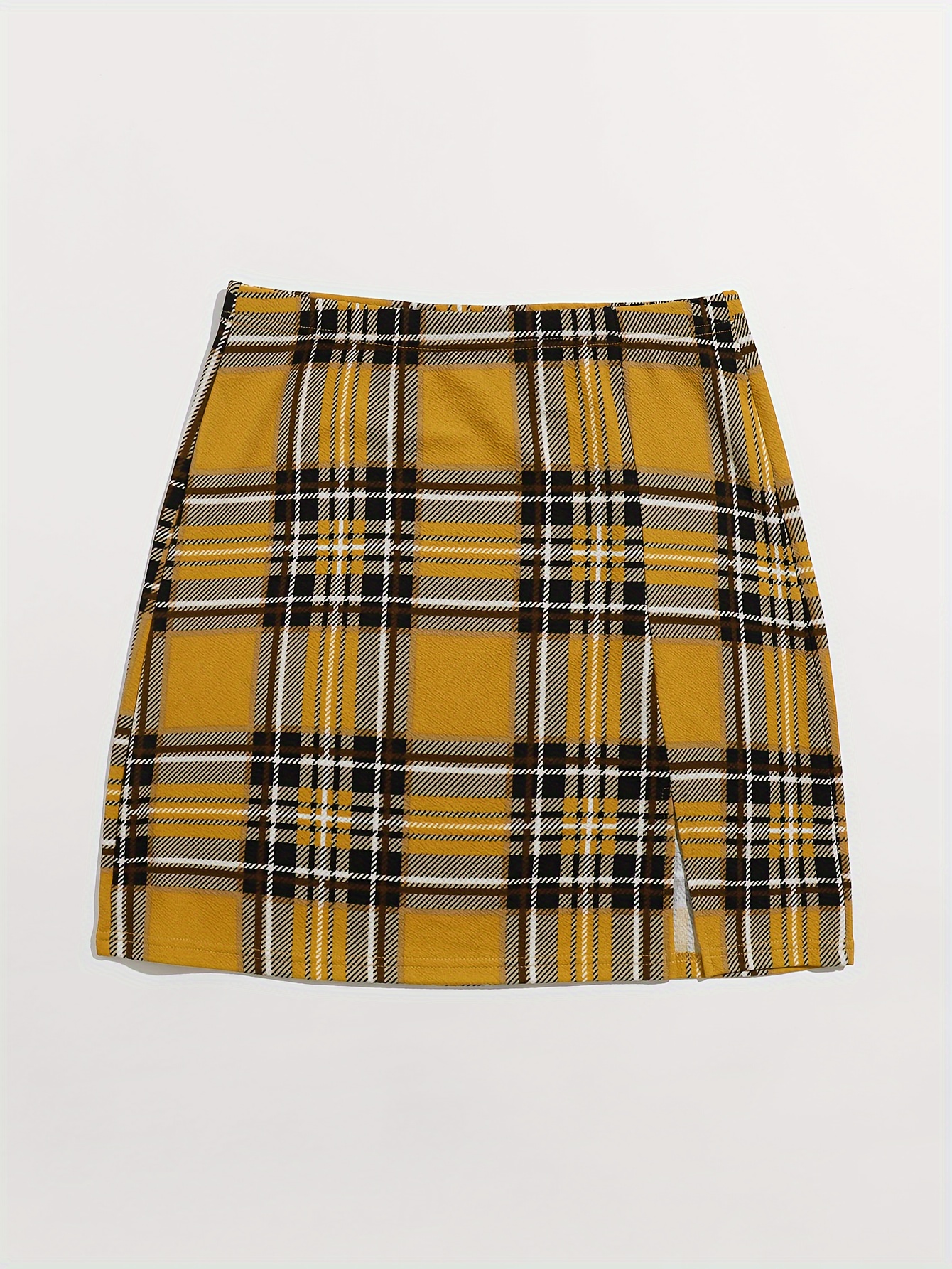 Plus Size Plaid Skirt - Temu
