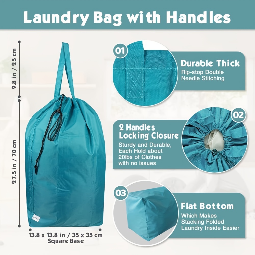 Large Laundry Basket Laundry Bag for Traveling Cloth Basket