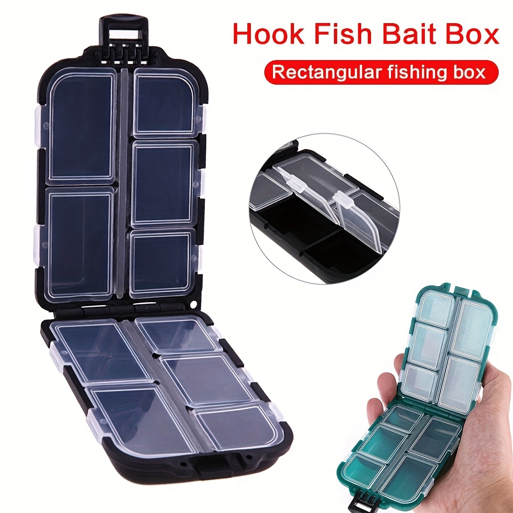 10 Compartments Mini Fishing Lure Storage Case Plastic - Temu