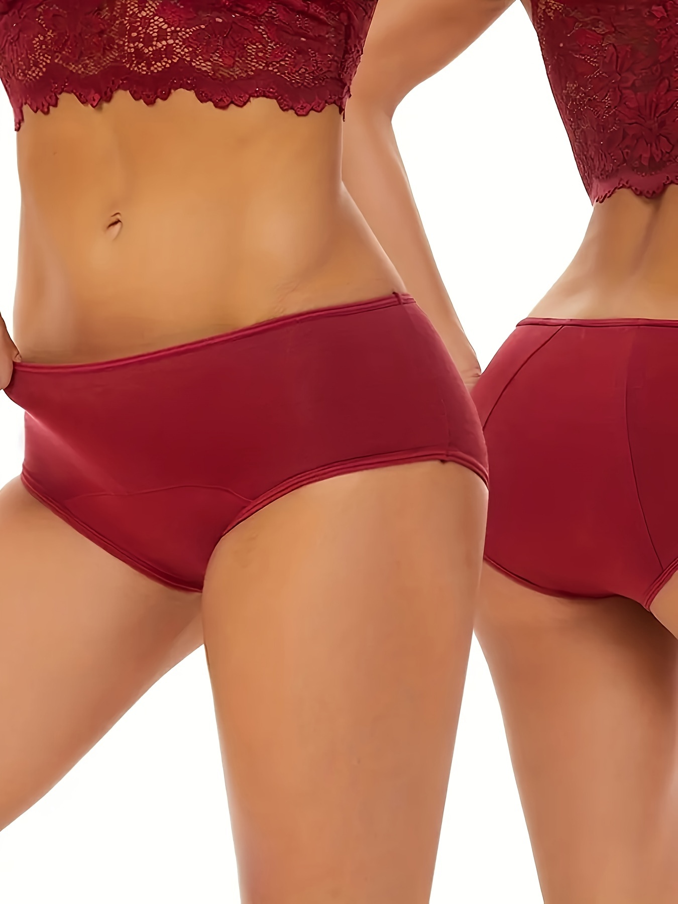 4pcs Women Period Underwear Menstrual Pants Leakproof Panties