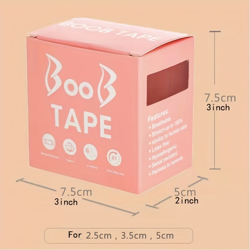 Waterproof Breast Lift Tape & Nipple Pasties Set for Strapless Dresses