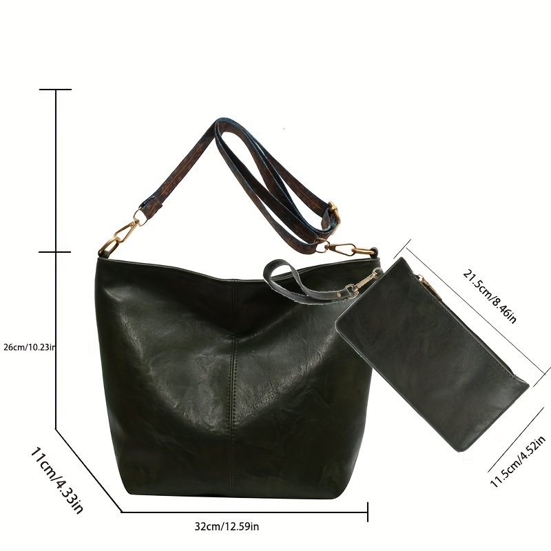 Women Crossbody Bag Faux Leather Bucket Bag Shoulder Bag Chic Mini Purse Hobo Handbag Tote Bag Vintage Lattice Cute