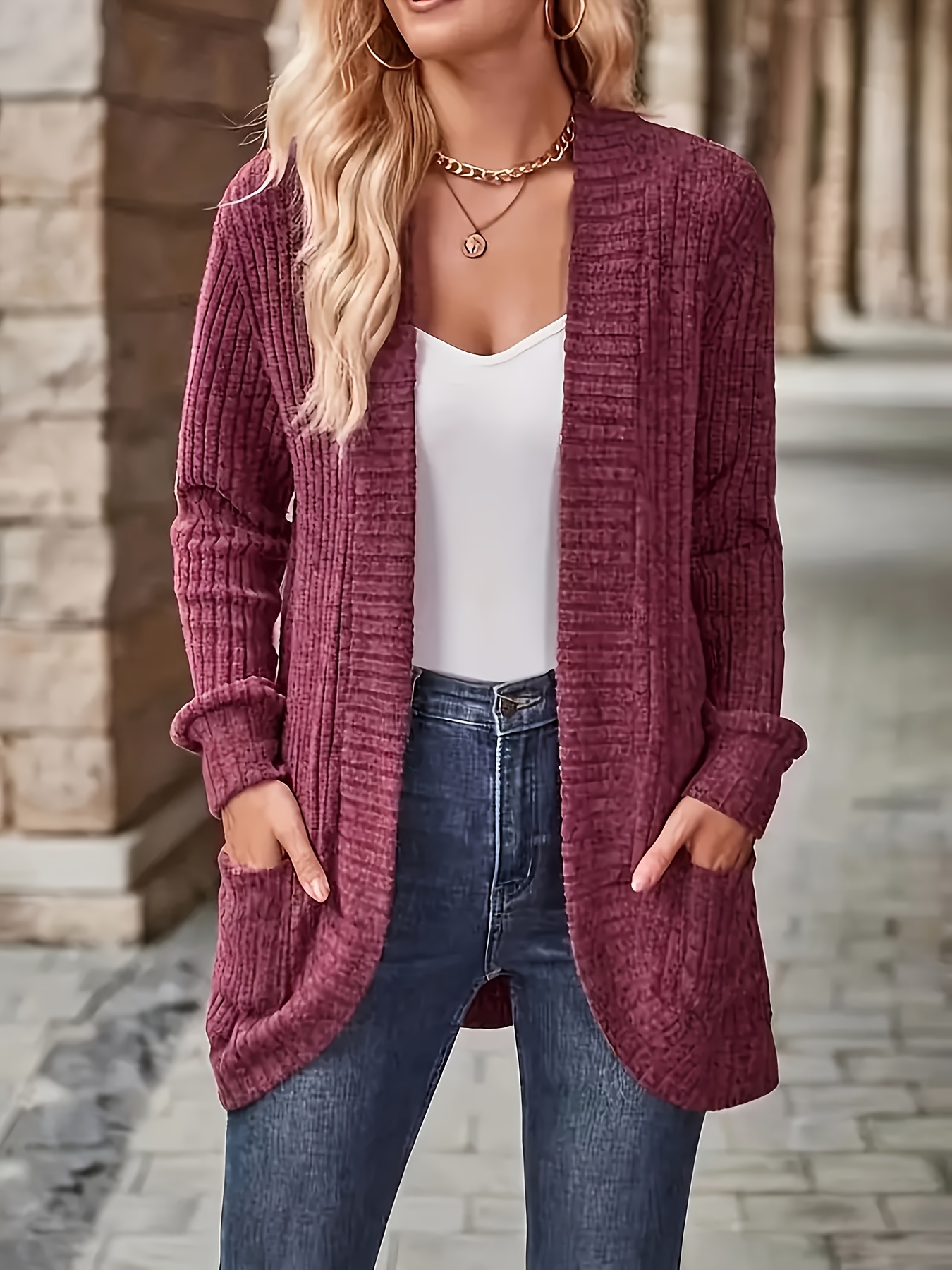 Women Oversized Cardigan Sweater Button Down Lantern Sleeve Knit Coat  Knitwear