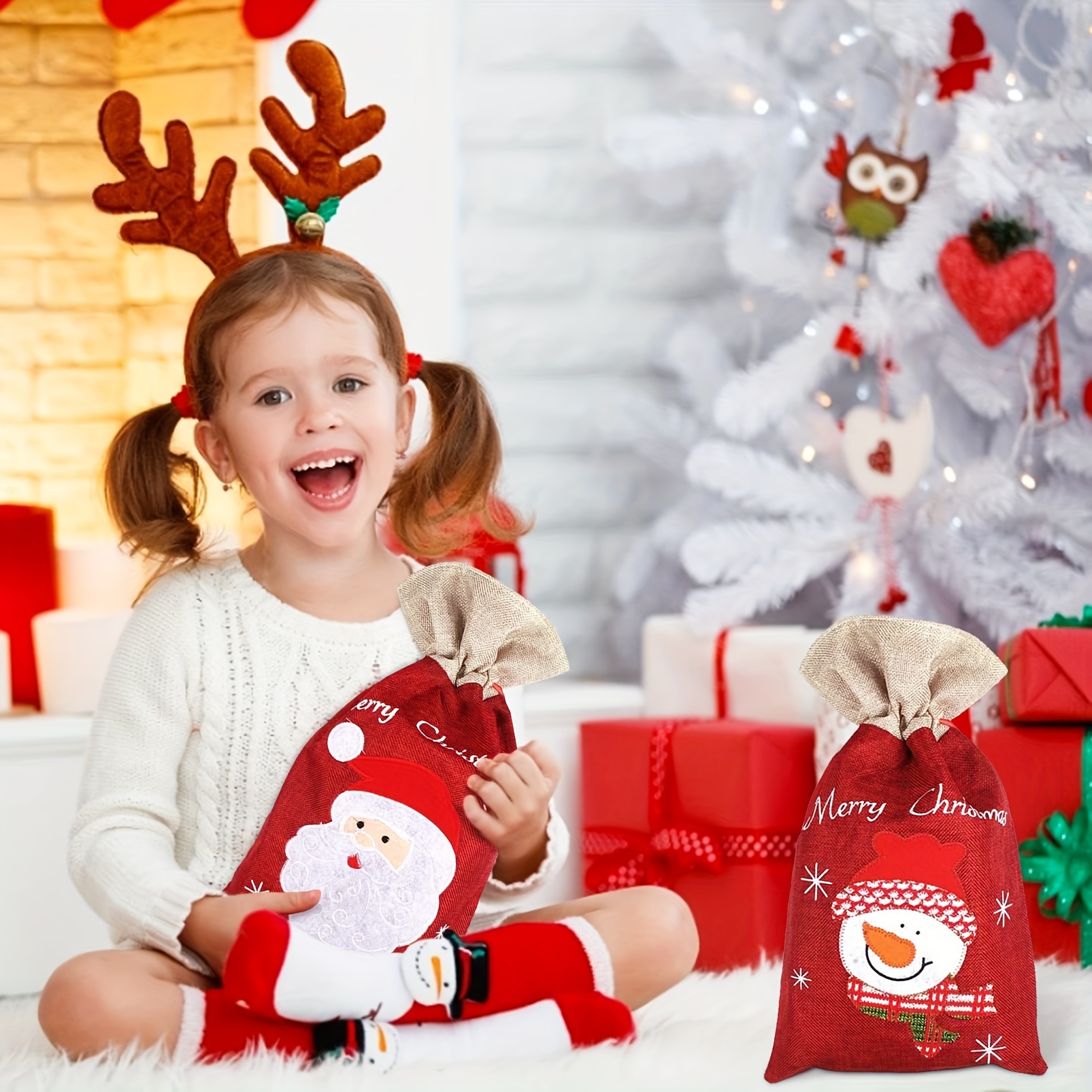 Cute christmas gift bags sale